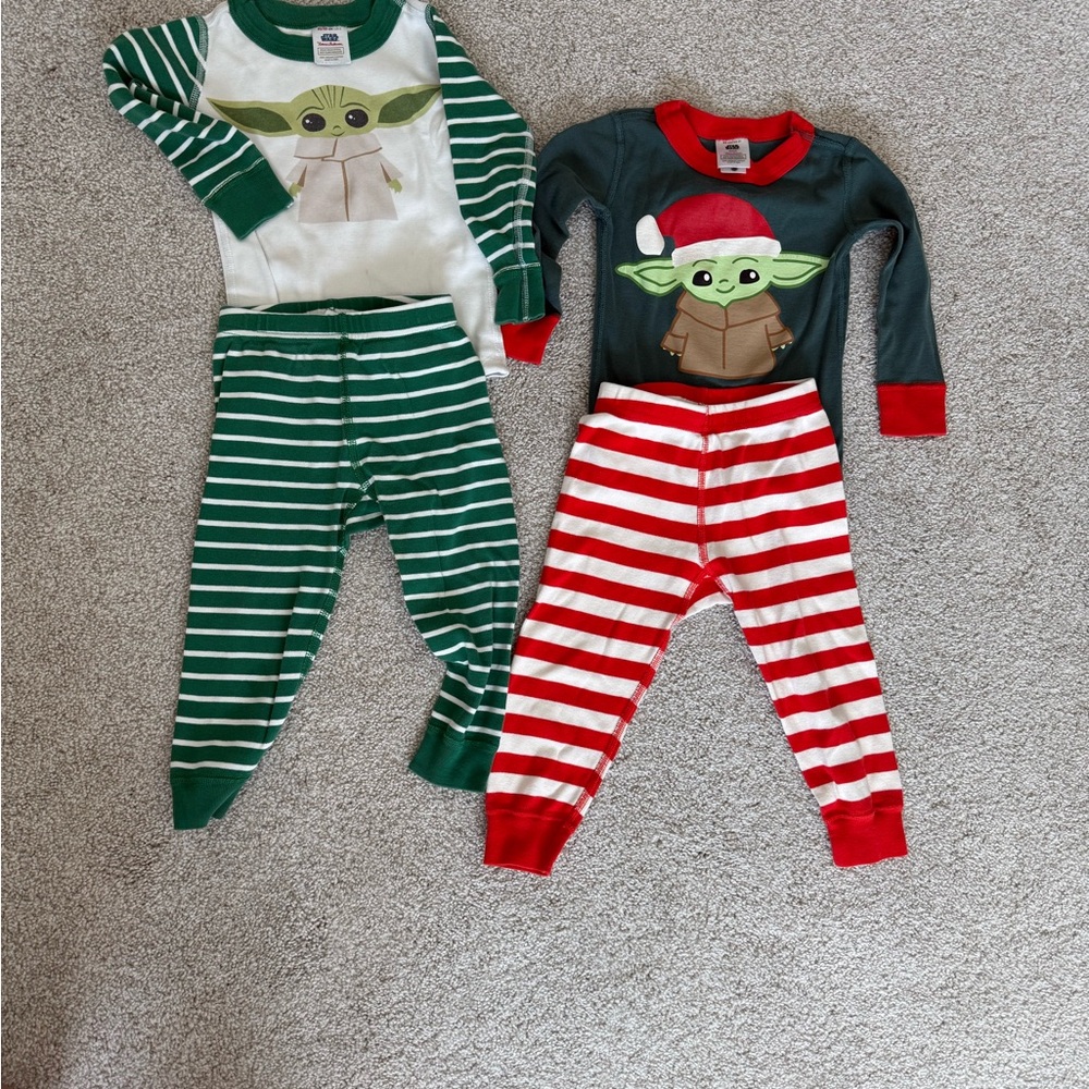Hanna Andersson Baby Yoda Pajama Set - 2 pairs 2T